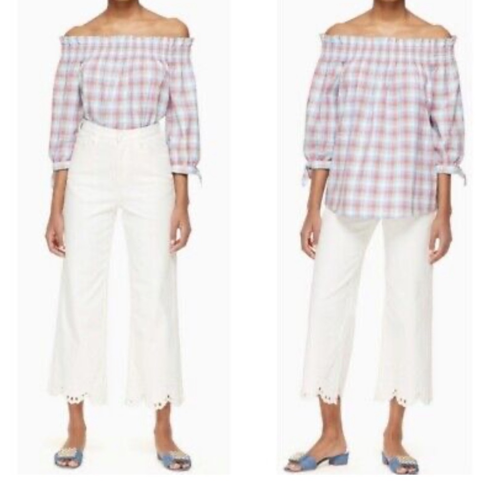 Kate spade off the shoulder top